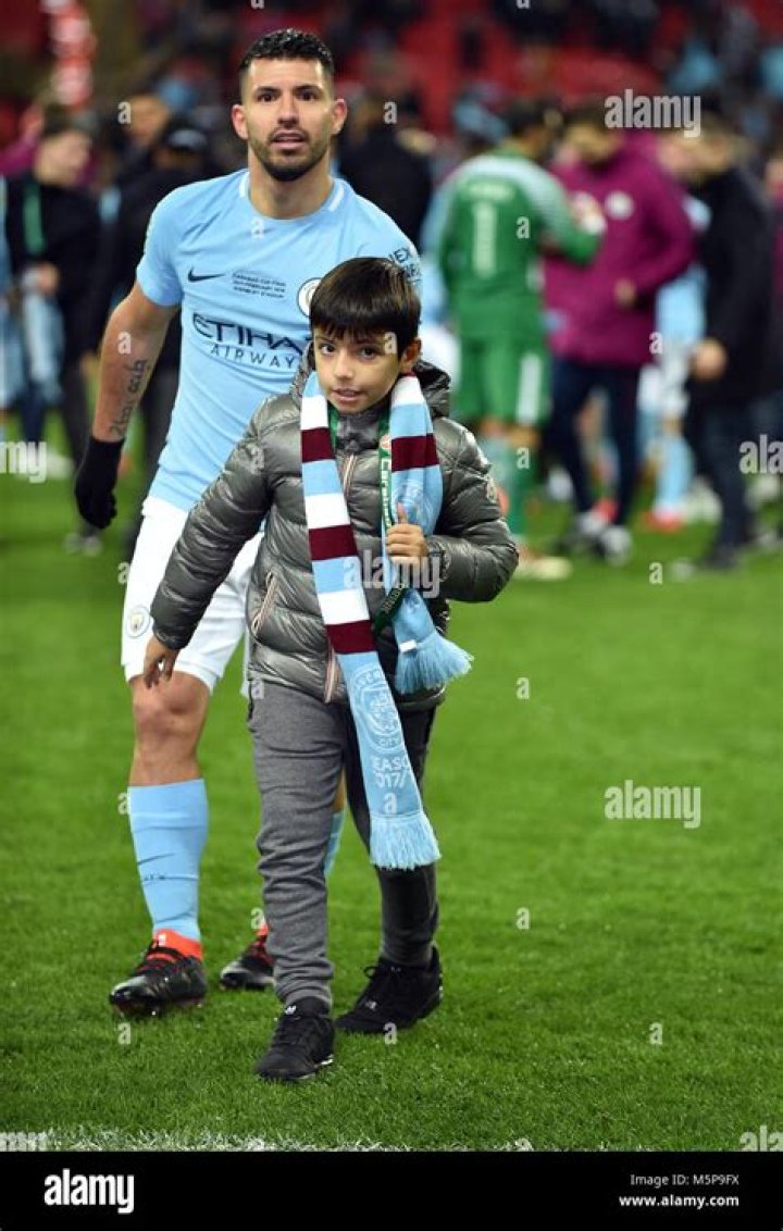 Benjamin Aguero Father Sergio Aguero. Grandfather Diego Maradona