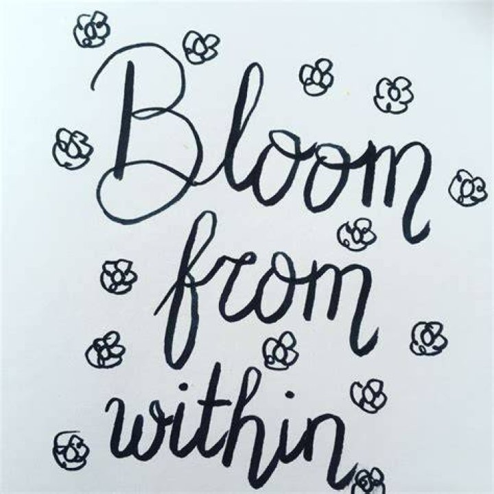 Bloom From Within Journal Lettering For Jesus