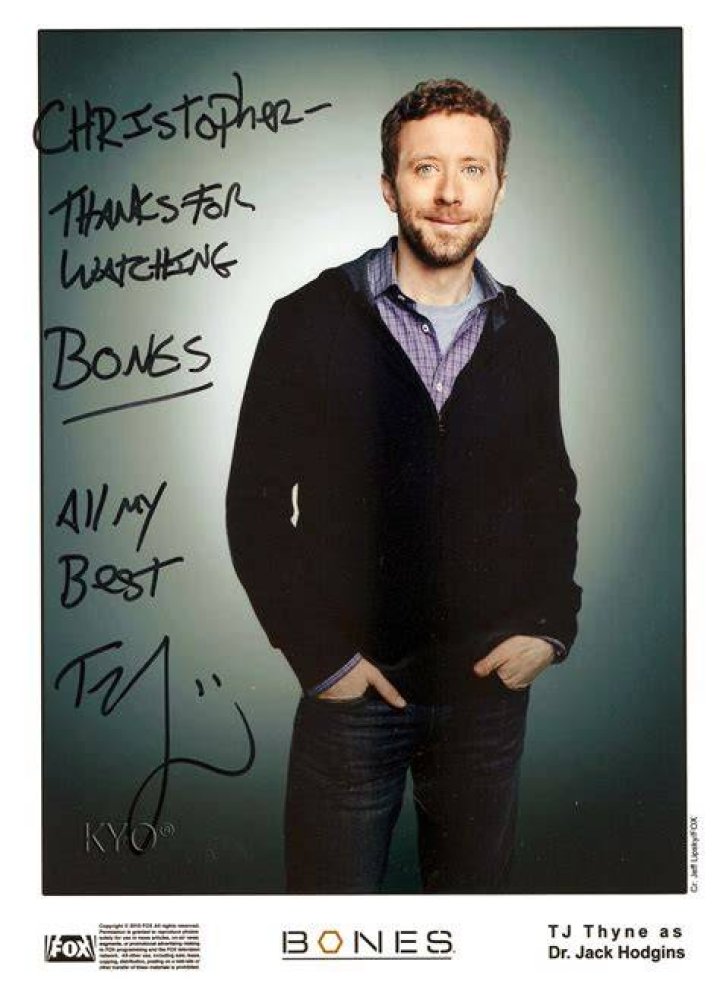 Chris Autographs Thomas Joseph Thyne