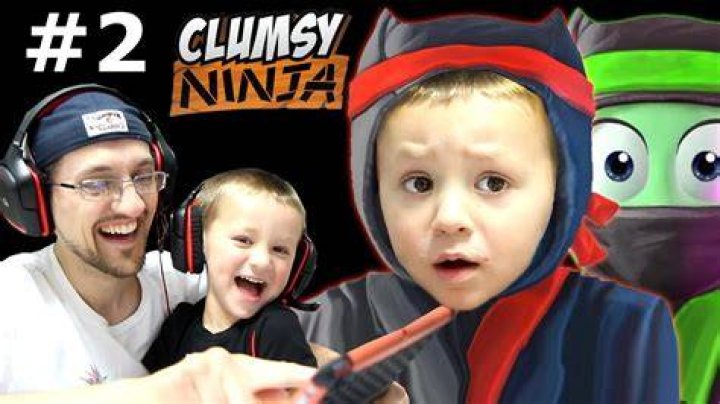 Dad & Chase play Clumsy Ninja Pt 2 When Factory Balls Interrupt Lvl 5