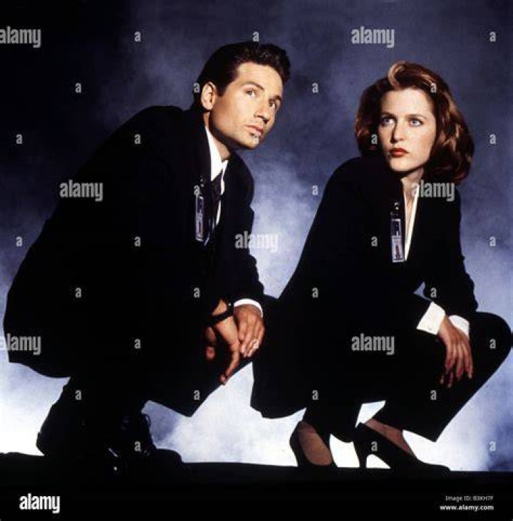 David Duchovny and Gillian Anderson Studio Family Portraits, Couple