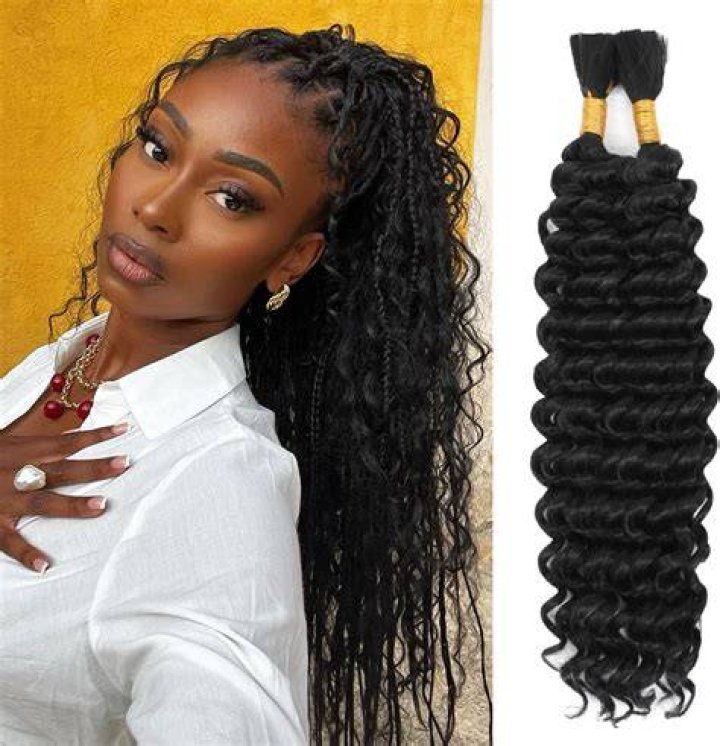 Deep Bulk Braiding Hair, Human Hair blend, Micro Braids, Hot Selling