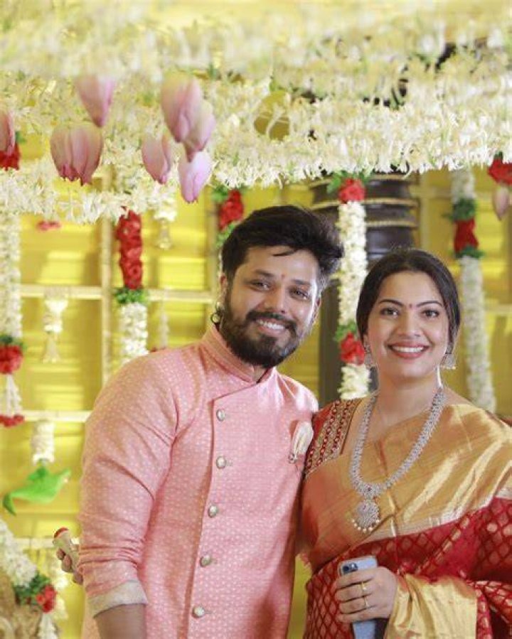 Geetha Madhuri and Nandu daughter's Annaprasana function photos