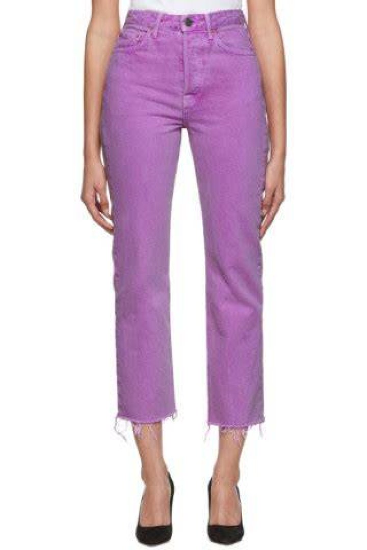 GRLFRND Electric Purple Jeans Outfit
