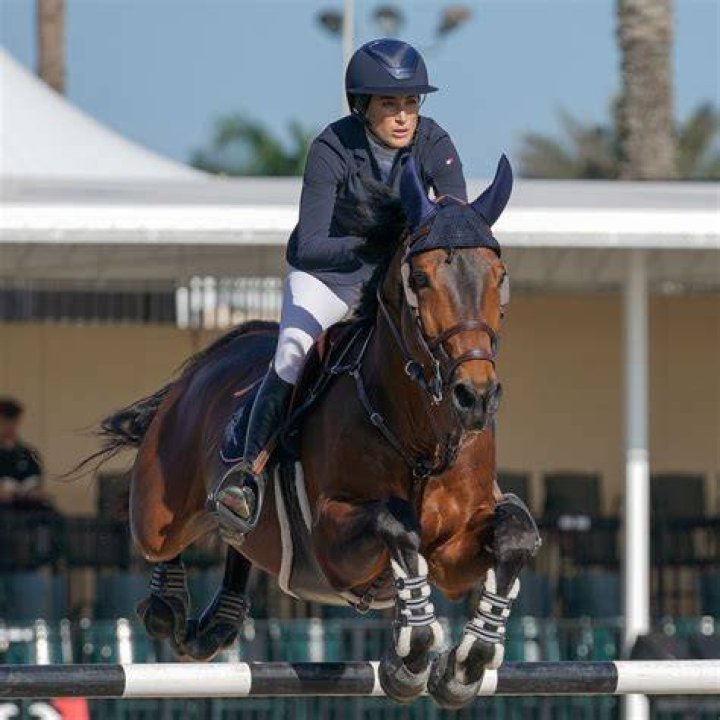 Jessica Springsteen on a Champion Show Jumper Coveteur