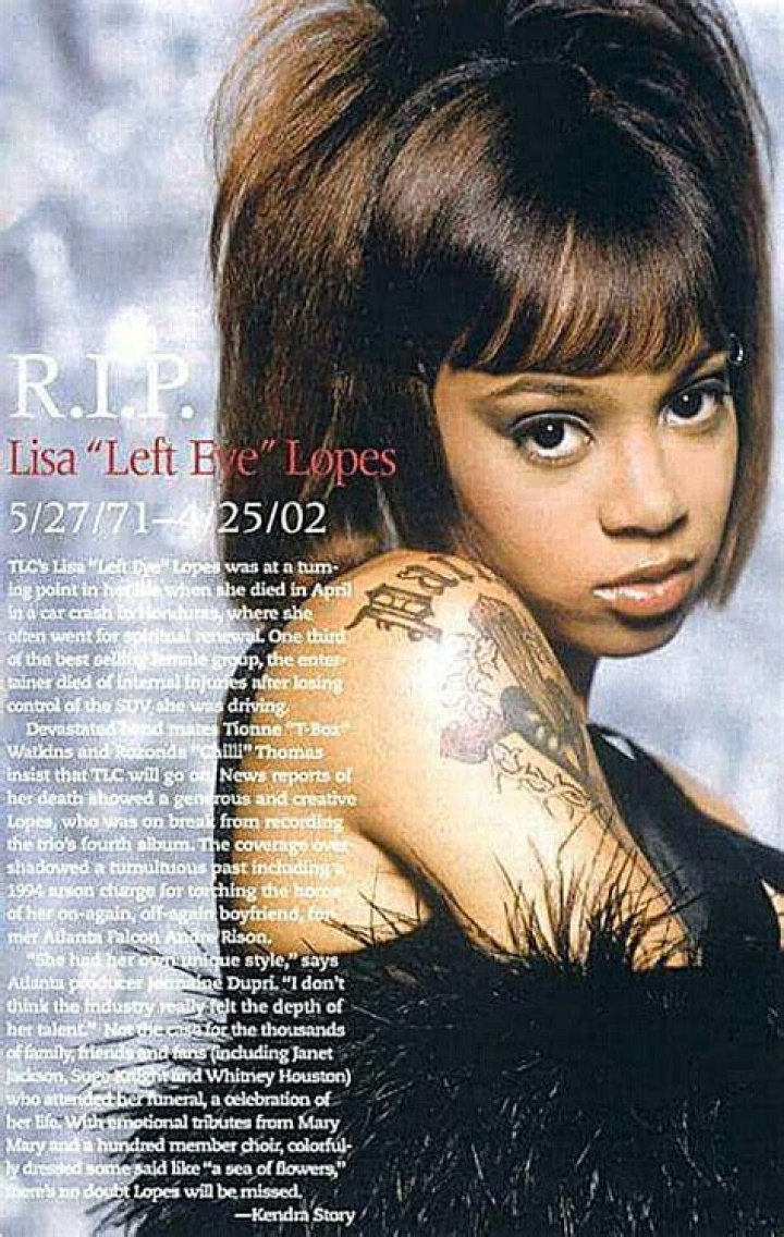Lisa Lopes, R.I.P. Cause of Death, Date of Death, Age and Birthday