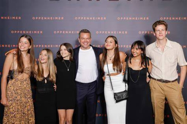 Matt Damon Brought 3 of His Daughters to the &lsquo;Oppenheimer&rsquo; Premiere Glamour