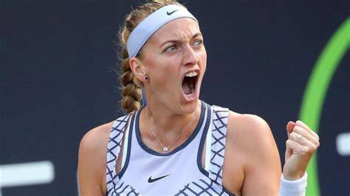 Petra Kvitova and her frightened boyfriend Adam Pavlasek Tennis Photo