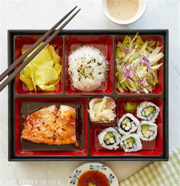 Salmon Teriyaki Bento Box TheWineBuzz