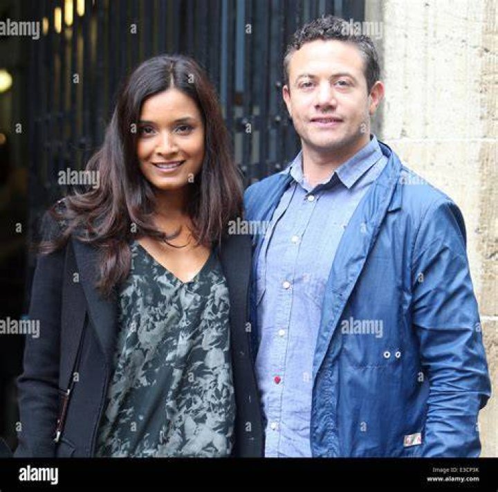 Shelley Conn and Warren Brown outside the ITV studios Featuring