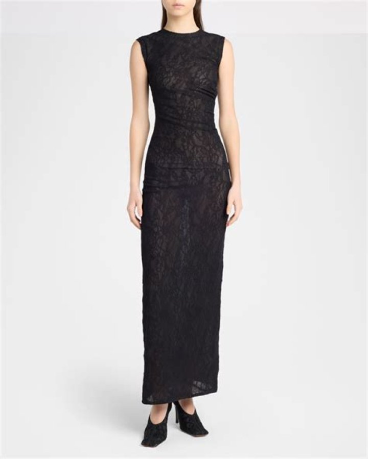 Stella Lace Maxi Dress in Taupe Baltic Born Taupe maxi dress, Boho