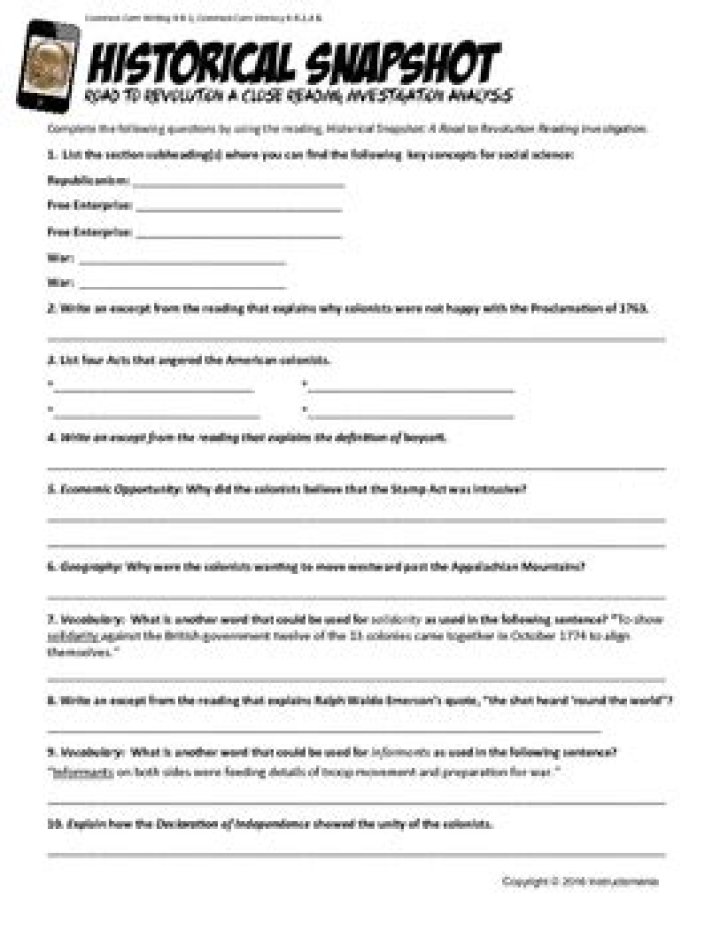 The Ultimate Historical Snapshot Answer Key PDF Download Guide