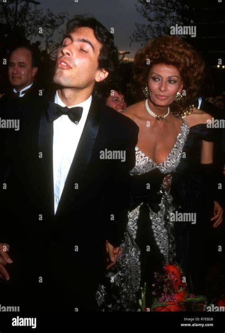 The young Ponti couple, Carlo Ponti and his Hungarian wife Andrea