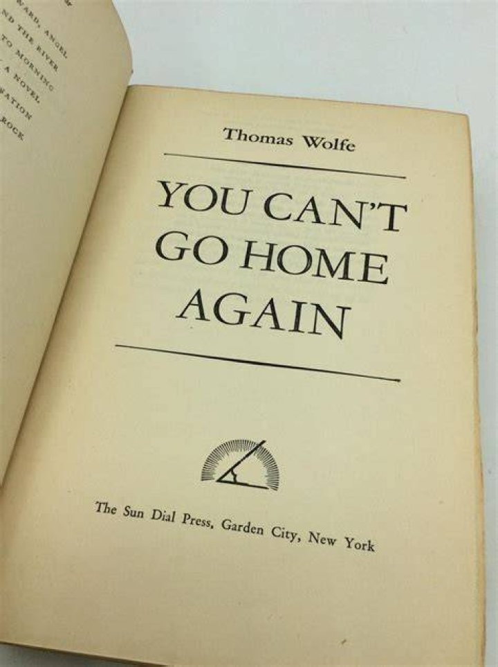 Thomas Wolfe You Can&rsquo;t Go Home Again Francis DiClemente